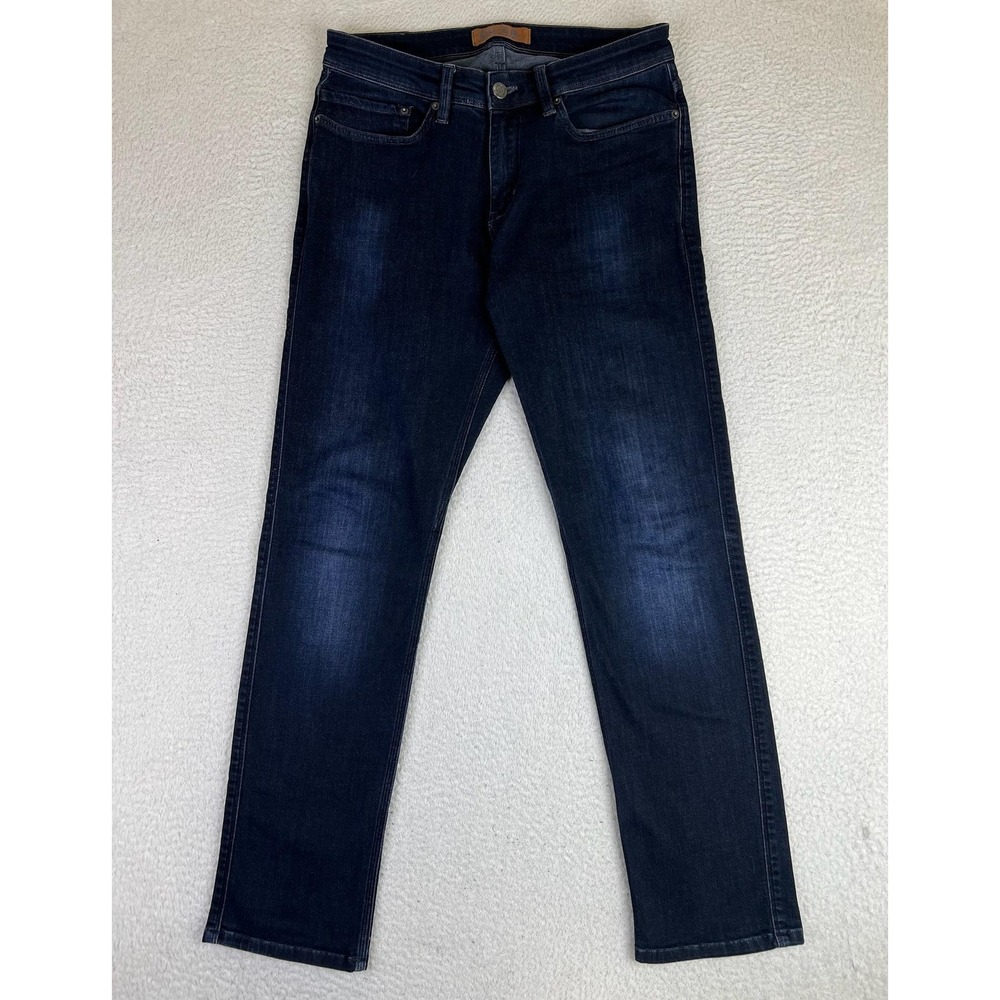 DU/ER L2X Relaxed Fit Jeans Mens 32x32 Blue Dark Wash Stretch Denim Pants